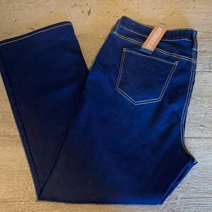 Hydraulic Lola women’s plus size 22 slim boot cut dark jeans